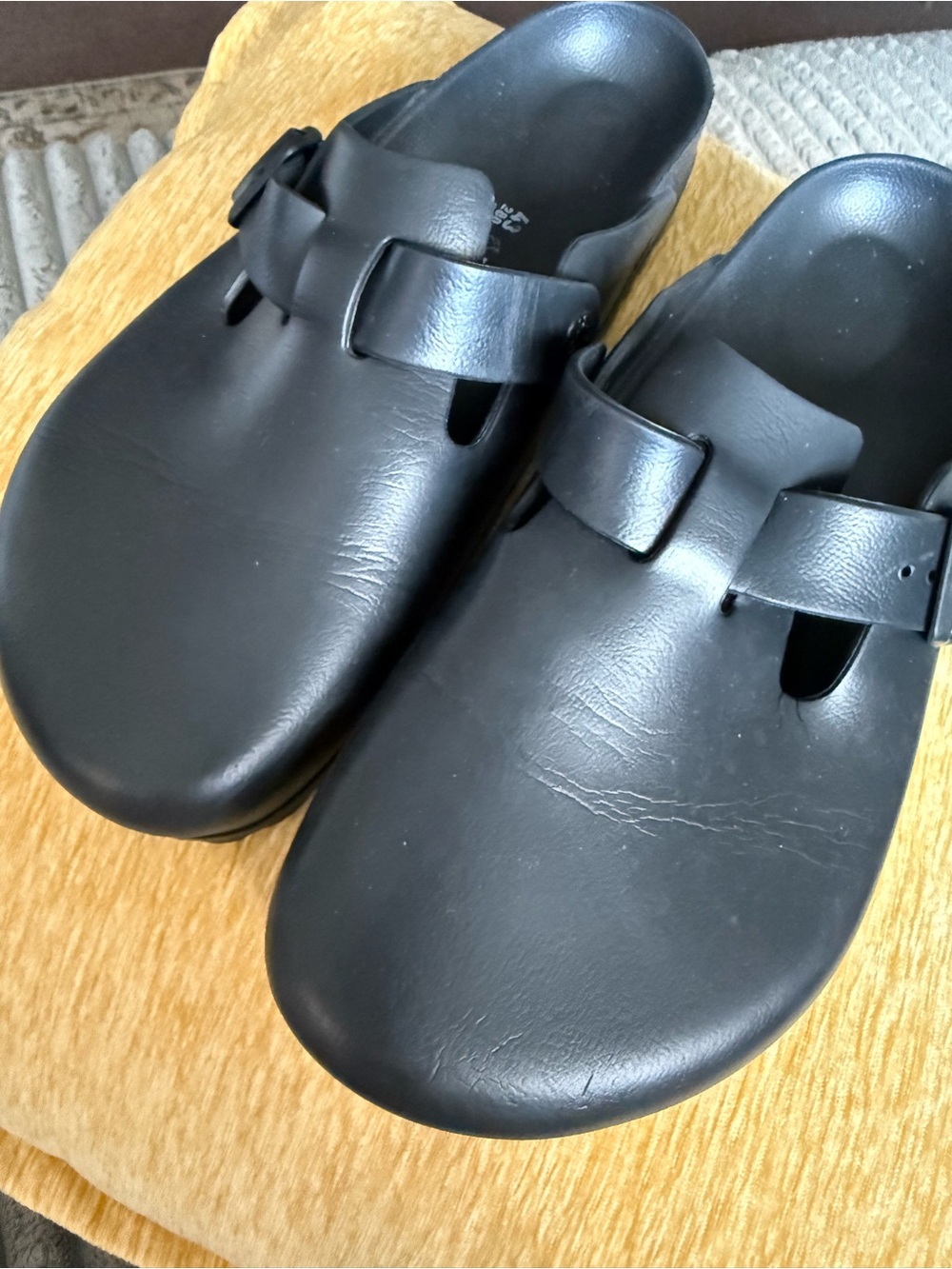 Birkenstock Black Slip-On Clogs
